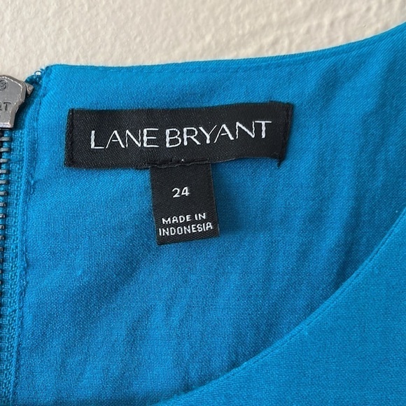 Lane Bryant sleeveless double layer tunic top size 24 back zipper layered tank - Picture 2 of 13